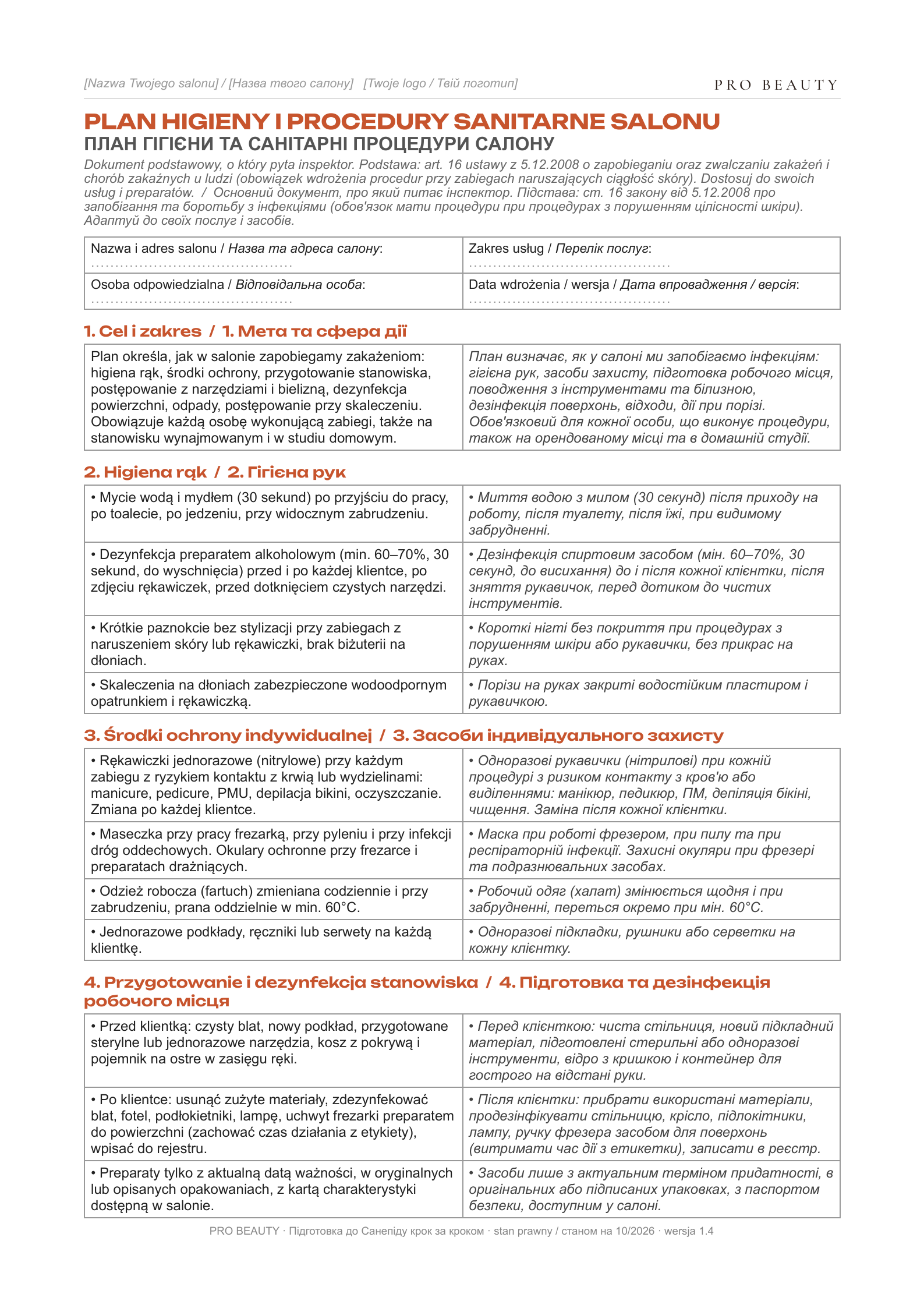План гігієни